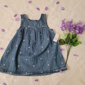 Gap baby denim jumper dress